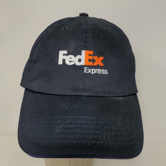 VF Imagewear FedEx Express Slideback Uniform Hat Blue RG-RG Embroidered Logo - Picture 3 of 11